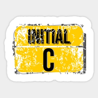 For initials or first letters of names starting with the letter c Sticker